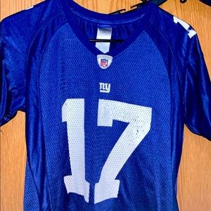 Number 17 New York Giants Burress Jersey